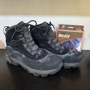 NWT Merrell snow boots with traction cleats